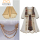 玉極虞絲路明珠女童漢服春秋西域風(fēng)情公主異域兒童五十六個(gè)民族風(fēng)連衣裙 絲路明珠長(cháng)袖連衣裙+頭紗 130