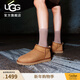 UGG秋季女士休閑舒適平底純色圓頭時(shí)尚經(jīng)典短筒靴雪地靴 1116109 CHE | 栗色 38 鞋款偏小，建議拍大一碼