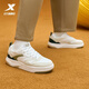 特步（XTEP）星軌板鞋男25秋冬新品百搭舒適復古休閑學(xué)生通勤小白鞋 帆白/茶白色/煤黑 41