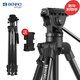 百諾（Benro）BENRO百諾相機三腳架迷你便攜單反三角架攝影機二維云臺手機直播三角支架微單拍照攝影腳架 T980+手機夾（液壓阻尼云臺 承重5KG）