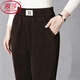 浪莎加絨褲女冬季新款加厚燈芯絨保暖褲子小個(gè)子高腰寬松直筒休閑褲 黑色【加絨加厚】 4XL 【適合130-145斤】