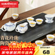 金灶（KAMJOVE）鏤空玲瓏陶瓷功夫茶具手繪青花瓷茶壺茶杯家用泡茶套裝茶具 KP-65 青花玲瓏陶瓷茶具