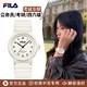 斐樂(lè )（FILA）手表初高中學(xué)生考試專(zhuān)用靜音腕表簡(jiǎn)約男表機械石英表夜光女表禮物 【白色】 6586-002F