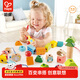 Hape【精選】嬰兒童串珠 寶寶穿線(xiàn)繩大顆粒積木早教訓練 益智玩具禮物 叢林火車(chē)串珠套 18M-3Y
