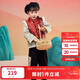 巴拉巴拉男童套裝女童裝加絨冬裝國風(fēng)新中式拜年服假兩件