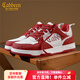 卡賓休閑鞋男2025冬季新款潮流低幫板鞋百搭輕便運動(dòng)鞋子男小眾潮鞋 玫紅色 41 【標準皮鞋尺碼】