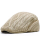 佐弗迪（ZOFURUN）男士貝雷帽加絨護耳保暖帽子秋冬季新款中老年防風(fēng)大頭圍鴨舌帽 卡其色 均碼（55-65cm）