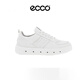 愛(ài)步（ECCO）板鞋休閑鞋女 209713 01007白色 36送女友禮物