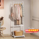安爾雅 衣架落地衣帽架衣服收納架臥室掛衣架浴室衛生間陽(yáng)臺可移動(dòng)衣架