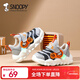 SNOOPY史努比童鞋男童運動(dòng)鞋寶寶跑步鞋耐磨減震毛毛蟲(chóng)鞋2032灰黑28