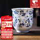 陶趣居日本進(jìn)口小藍芽陶瓷茶杯水杯和風(fēng)手握杯壽司餐廳日式湯吞杯子釉下 反口茶杯 單個(gè)