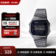 卡西歐（CASIO）手表旗艦店 黑客帝國防水學(xué)生男石英電子F-91W小黑表 圣誕禮物 A168WGG-1BDF