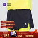 必邁（bmai）2025年新款男女跑步運動(dòng)競速短褲2寸(二合一)健身瑜伽短褲 騎士黑 【男】 L