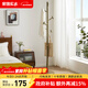 家逸（JIAYI）實(shí)木衣架家用臥室落地簡(jiǎn)易掛衣架客廳衣帽架臥室立式單腿衣服架子 4.5錘子款-灰綠色