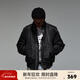 CHINISM美式立領(lǐng)短款棉服夾克男士秋冬潮流加厚夾棉保暖外套情侶春節禮物 黑色 L