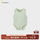 童泰（TONGTAI）嬰兒包屁衣夏季薄款莫代爾寶寶連體衣兒童無(wú)痕無(wú)袖哈衣綠色80cm
