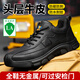 頭層牛皮勞保鞋男士款帶鋼板防砸防刺穿鋼包頭輕便夏季透氣防水耐磨防滑工作鞋絕緣工地加厚頭層牛皮防燙電焊 728升級頭層牛皮-透氣防水 41