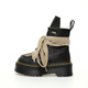 馬丁博士（Dr.Martens） 1460 Quad Pent 8 聯(lián)名 Rick Owens 男女款高幫短筒休閑馬丁靴 “皮革黑六芒星寬鞋帶”27977001 偏大一碼 37