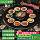 富得萊 飯菜保溫板 加熱菜板 暖菜板2025新款 圓形家用智能多功能帶火鍋電磁爐 自動(dòng)恒溫餐桌旋轉盤(pán)神器 觸控黑88cm電動(dòng)旋轉電磁爐火鍋