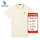 哈吉斯（HAZZYS）男裝 夏季刺繡logo翻領(lǐng)休閑通勤短袖polo衫男ASTZE03BE12