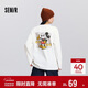 森馬（Semir）迪士尼合作系列長(cháng)袖T恤女春季中長(cháng)款寬松落肩上衣101125101003