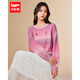 IEF/愛(ài)依服2025秋冬新款法式甜美溫柔風(fēng)設計感通勤百搭毛織上衣 粉紫混色 均碼