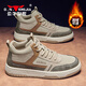 公牛世家男鞋2025秋冬新款時(shí)尚百搭休閑鞋男士高幫板鞋復古潮流運動(dòng)鞋子男
