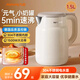 九陽(yáng)（Joyoung）燒水壺 電熱水壺 電水壺家用 智能雙層防燙自動(dòng)斷電極速燒水保溫電熱水壺一體無(wú)縫大功率電開(kāi)水壺 1.5L W110熱賣(mài)爆款