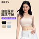 曲線(xiàn)主義無(wú)肩帶內衣抹胸防滑聚攏隱形無(wú)痕文胸 白色【平紋短款】 M碼 