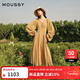 moussy 【劉亦菲同款】南法度假風(fēng)碎花浪漫優(yōu)雅連衣裙028ISX33-3711 070米色 M