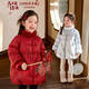 LUSON小O寶童裝 寶寶紅色羽絨服女刺繡2026冬季女童新年拜年服年裝