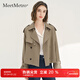 MeetMetro瑪依爾2025秋新款卡其色風(fēng)衣短外套女小個(gè)子巴恩風(fēng)休閑大衣 卡其【現貨閃電發(fā)】 S