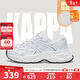 卡帕卡帕加絨女鞋秋冬款女士運動(dòng)鞋2024新款情侶老爹鞋子保暖二棉鞋女 白色/鯊魚(yú)灰【加絨款】 37