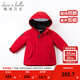 戴維貝拉（DAVE＆BELLA）女童羽絨服男童90絨保暖羽絨衣兒童冬裝幼兒新年寶寶冬季外出服 中國紅DB16448 120 cm（建議身高110-120cm）