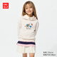 優(yōu)衣庫童裝女童UT Sanrio連帽衛衣長(cháng)袖凱蒂貓運動(dòng)衫480021 01 乳白色 150