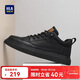 海瀾之家HLA男鞋休閑皮鞋子秋冬男士板鞋運動(dòng)鞋HAAXXM1EBF038 黑色42