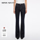MISS SIXTY2025秋季新款原色牛仔褲女高腰顯瘦修身窄版微喇叭褲 深藍常規 26