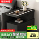索璞現代簡(jiǎn)約邊柜輕奢客廳可移動(dòng)茶幾小戶(hù)型意式極簡(jiǎn)新款沙發(fā)邊幾推車(chē) 黑色【三色燈+無(wú)線(xiàn)充】智能款 【寬40*深80*高58】整裝