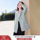 香影小西裝外套2026春新款米白氣質(zhì)休閑西服爆款職場(chǎng)輕熟風(fēng)女裝 藍色 L