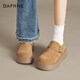 達芙妮厚底勃肯鞋女2026新款春季厚底增高休閑不累腳懶人單鞋