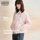 Teenie Weenie小熊女羽絨服2025冬季新款寬松舒適薄款翻領(lǐng)羽絨外套
