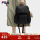 FILA斐樂(lè )情侶款男士女士背包2025夏季新品毛絨小熊雙肩包書(shū)包電腦包 正黑色-BK XS