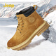 Jeep吉普馬丁靴男加絨保暖男靴秋冬男士工裝靴大黃靴 土黃 43