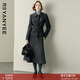 顏域羊毛毛呢短外套半身裙兩件裝女2025冬季新款職業(yè)氣質(zhì)穿搭套裝 深灰 S