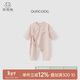 乖奇熊新生兒0-3個(gè)月衣服春秋季嬰兒裝長(cháng)袖綁帶連體衣滿(mǎn)月百天寶寶衣服