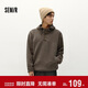 森馬衛衣男冬搖粒絨半開(kāi)襟連帽情侶裝小寬松休閑打底上衣101724116214
