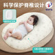 小白豚斜坡枕嬰兒防吐奶可躺喂奶神器新生兒睡覺(jué)用枕頭墊抬頭大號五個(gè)月 升級版（加厚棉枕套） 棉棉熊【A類(lèi)純棉內膽】