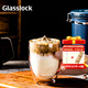 GLASSLOCK杯子雙層咖啡玻璃杯耐熱防燙透明拿鐵牛奶家用水杯簡(jiǎn)約無(wú)柄350ml