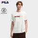FILA馬上起飛斐樂(lè )情侶短袖上衣男2026春新年紅色本命年半袖T恤女 云菇白-WT XL 180/100A/XL