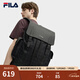 FILA斐樂(lè )【黑武士】雙肩包老花輕便大容量背包2025秋季新款時(shí)尚書(shū)包 正黑色-BK XS